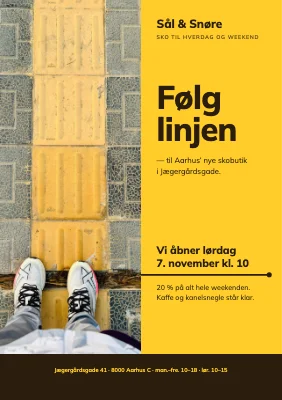 Skobutik — åbning