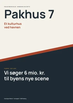 Projektbeskrivelse for fondsansøgning til kulturhus – 24 sider