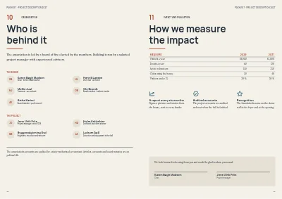 Pages 22–23 of Project prospectus for a culture house funding application – 24 pages