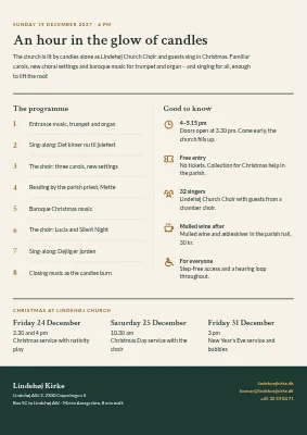 Page 2 of Christmas concert in the church on Amager