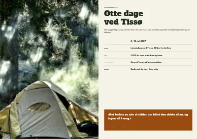 Side 8–9 af Velkomstbrochure for spejdergruppe – 12 sider