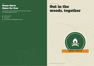 Cover of Welcome brochure for a scout group – 12 pages