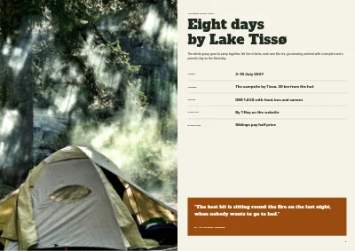 Pages 8–9 of Welcome brochure for a scout group – 12 pages