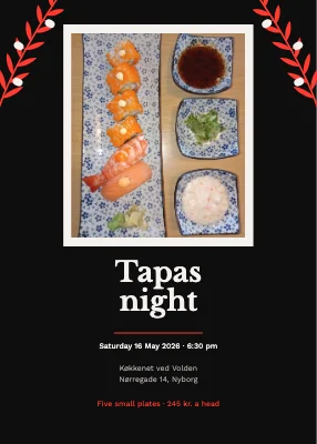 Tapas night in Nyborg