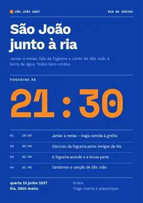 Solstício de verão junto ao fiorde — grelha suíça