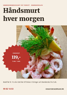 Side 1 af Smørrebrødsforretning på Torvet i Brønderslev