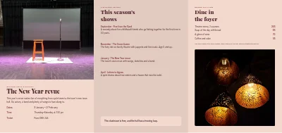 Página 2 de Theatre season programme