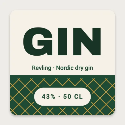 Gin with a lattice base