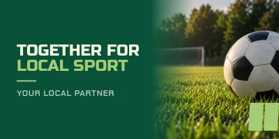 LOKALSPORT — Sports sponsor sign