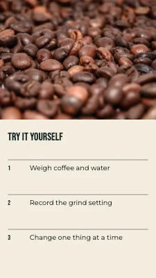 Page 2 of Your first brew note · Type ribbon