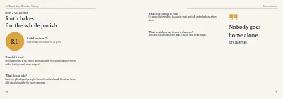 Pages 20–21 of Parish magazine – 32 pages