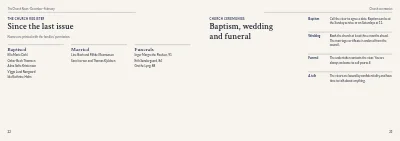Pages 22–23 of Parish magazine – 32 pages