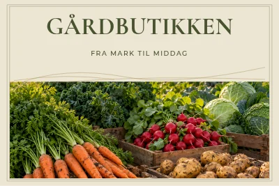 GÅRDBUTIKKEN — gaardbutikskilt