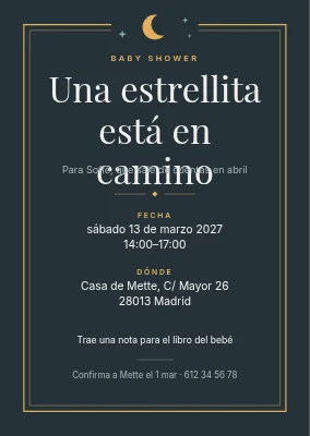 Baby shower — una estrellita en camino