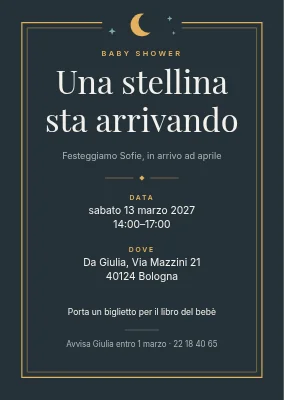Baby shower — una piccola stella in arrivo