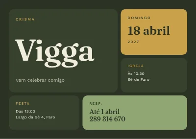 Crisma — mosaicos tipográficos em musgo e latão