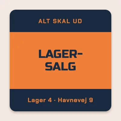 Lagersalg, alt skal ud