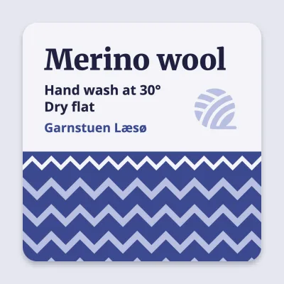 Wool with a knitted border