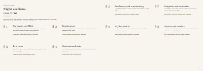 Σελίδες 4–5 του Company profile for a law firm – 12 pages
