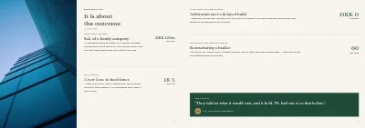 Σελίδες 6–7 του Company profile for a law firm – 12 pages