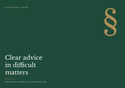 Company profile for a law firm – 12 pages