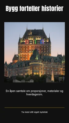Bygninger forteller historier · kinoskilt