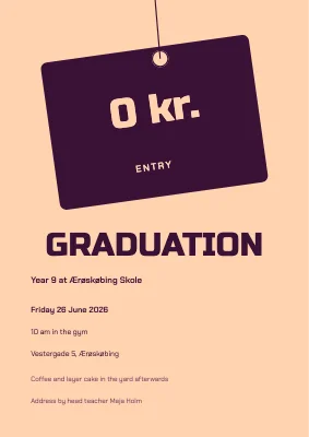 Graduation — year 9 in Ærøskøbing