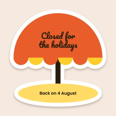 The holiday parasol