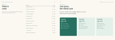 Pages 4–5 of Clinic brochure for a veterinary practice – 12 pages