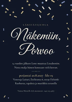 Läksiäisjuhlat — näkemiin