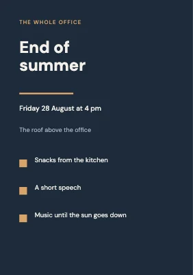 End of summer