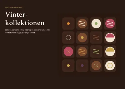 Kollektion for chokolademager – 8 sider