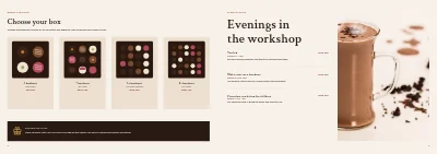 Pages 6–7 of Collection for a chocolatier – 8 pages