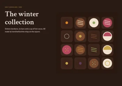 Collection for a chocolatier – 8 pages