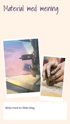 Material med mening · dagbok i rivet papper