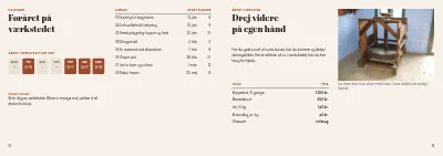 Side 12–13 af Kursuskatalog for keramikværksted – 16 sider
