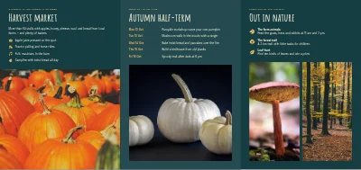Sivu 2 – Harvest market and autumn half-term