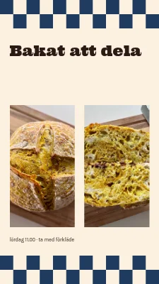 Bakat att dela · kök med gingham