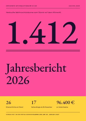 Jahresbericht — Weihnachtsbaumverkauf