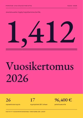 Vuosikertomus — joulukuusikauppa