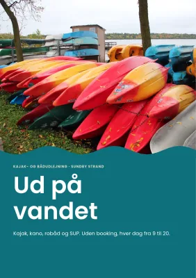 Brochure til kajak- og bådudlejning – 8 sider