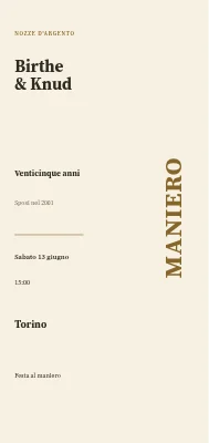 Nozze d'argento alla tenuta — Birthe e Knud, Faaborg