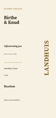 Zilveren bruiloft op het landhuis — Birthe en Knud, Faaborg