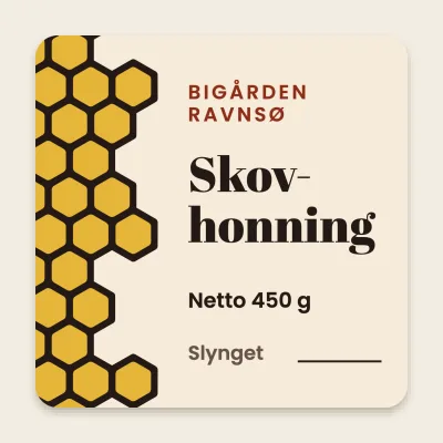 Honning med tavlestykke