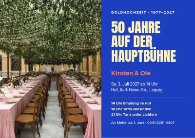 Goldene Hochzeit — 50 Jahre auf der Hauptbühne