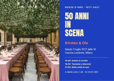 Nozze d'oro — 50 anni sul palco principale
