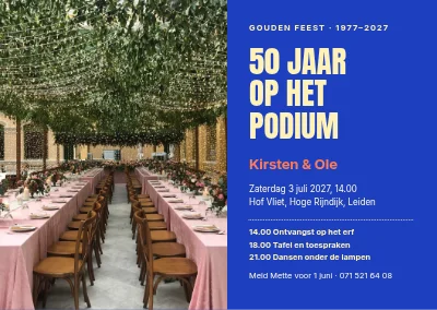Gouden bruiloft — 50 jaar op het hoofdpodium