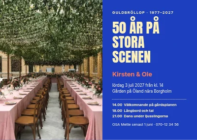Guldbröllop — 50 år på stora scenen