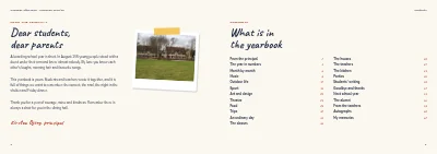 Σελίδες 2–3 του Yearbook for a boarding school – 64 pages