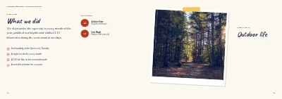 Σελίδες 12–13 του Yearbook for a boarding school – 64 pages